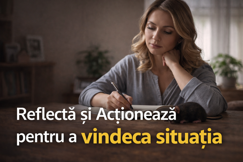 reflecta si actioneaza pt a remedia situatia