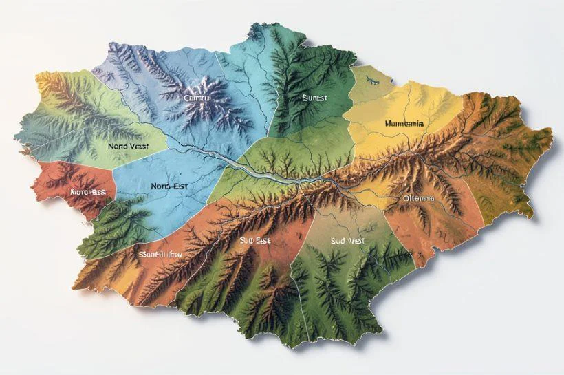 care sunt regiunile romaniei